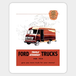 1954 FORD PARCEL VAN - brochure Sticker